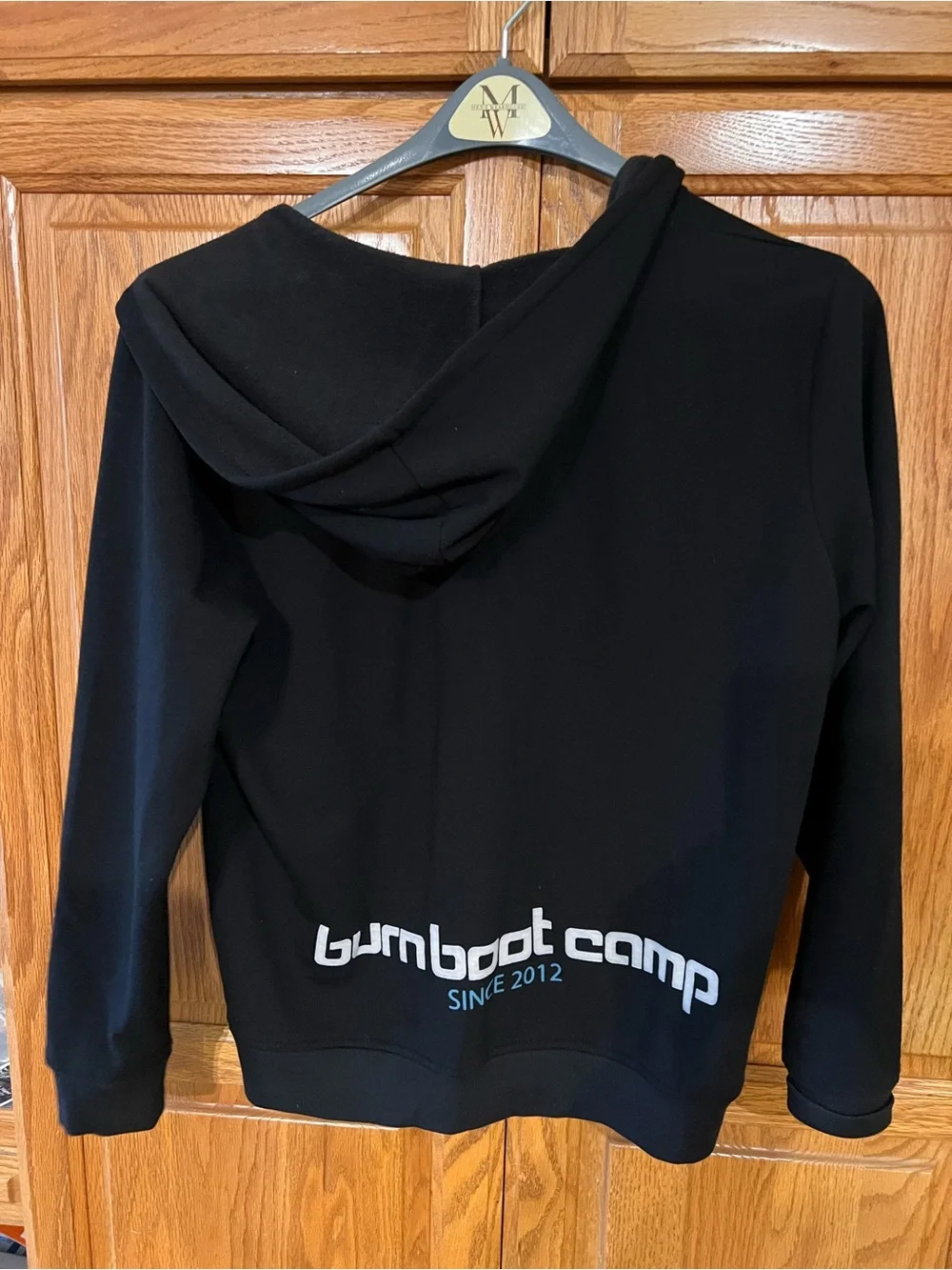 Burn Boot Camp Black Zip-Up Hooded Sweatshirt - XL - Picture 2 of 3